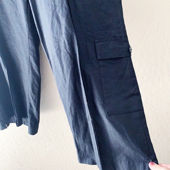 Coldwater Creek Black Linen Cropped Pants‎ - Picture 5 of 9